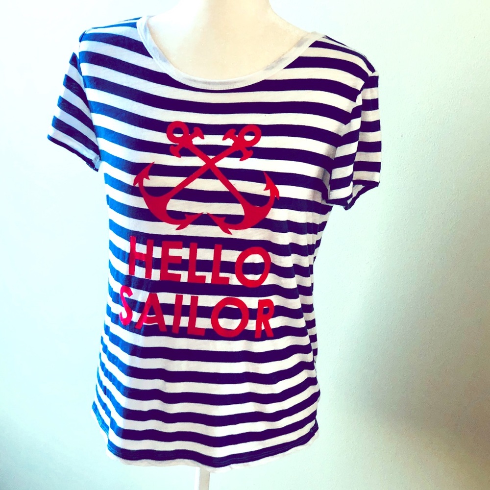 ⚓️ Macbeth Collection Hello Sailor Striped Shirt